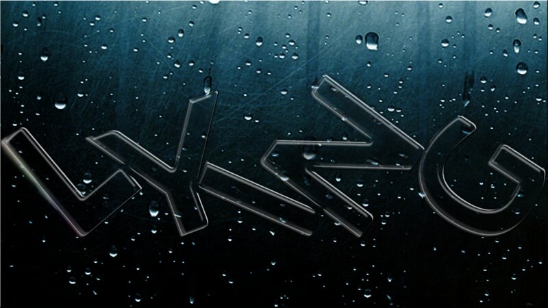 LKNG logo on wet surface