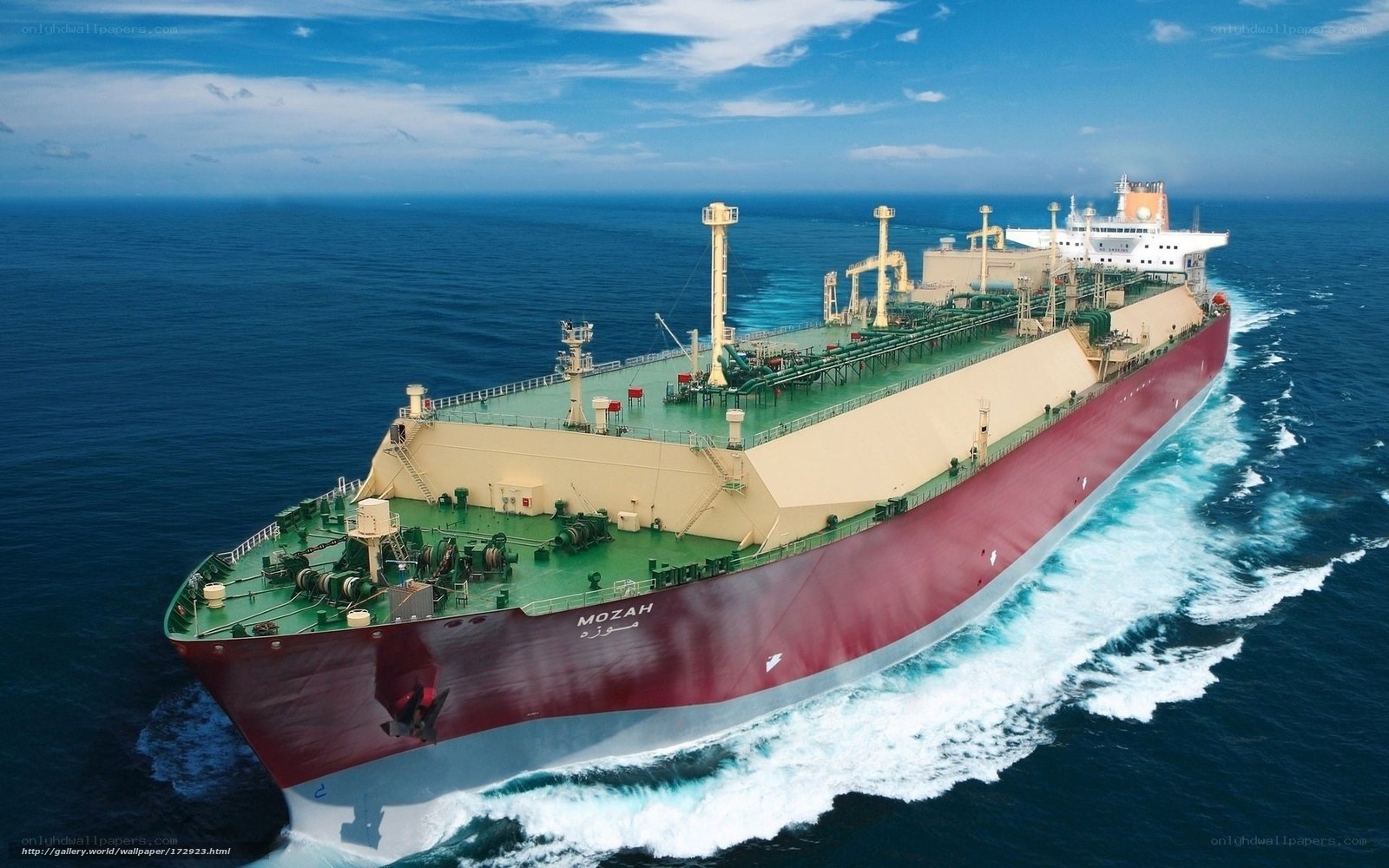 LNG tanker at sea