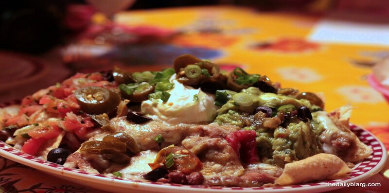 Loaded Nachos on Plate