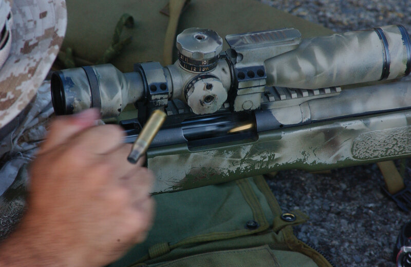 loading a sniper rifle