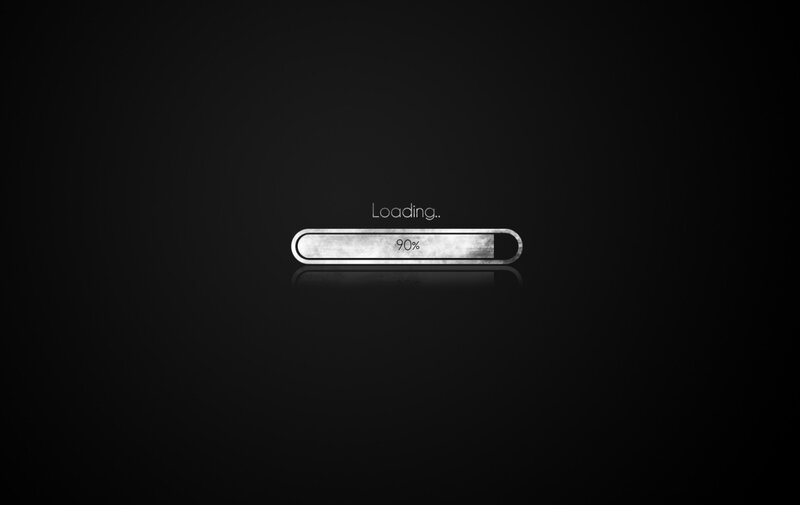 Loading Bar on Black Background — Neutral