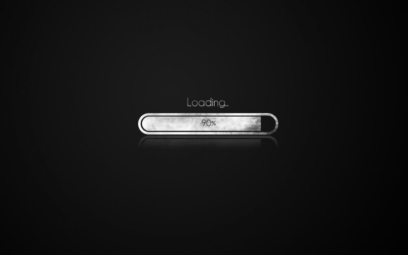 Loading Bar on Black Background