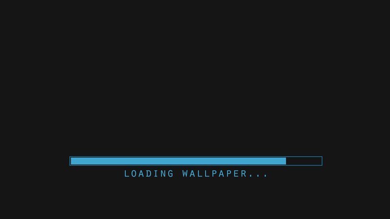 Loading Bar on Black Screen — Neutral