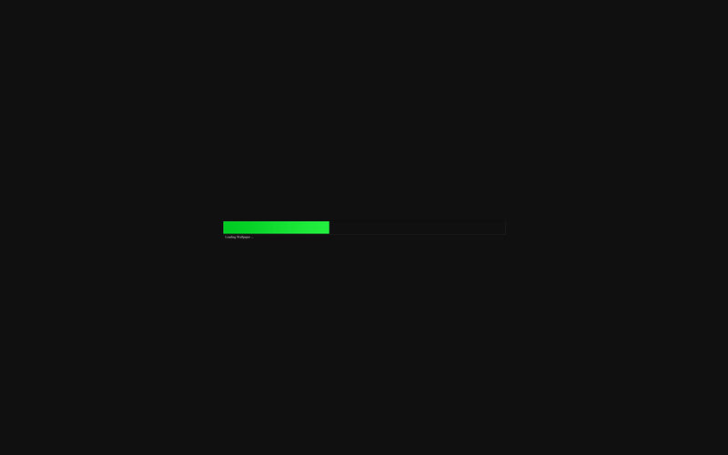 Loading Bar on Black Screen