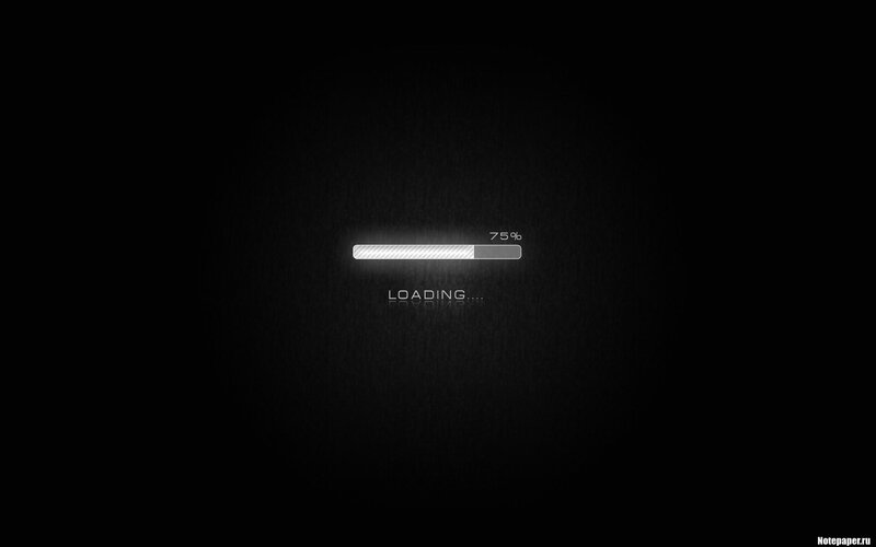 Loading Bar on Dark Background — Black, Minimalist, Digital Art, Progress Bar