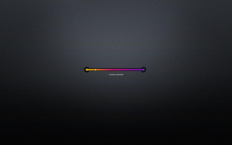 Loading Bar on Dark Background — Black, Neutral
