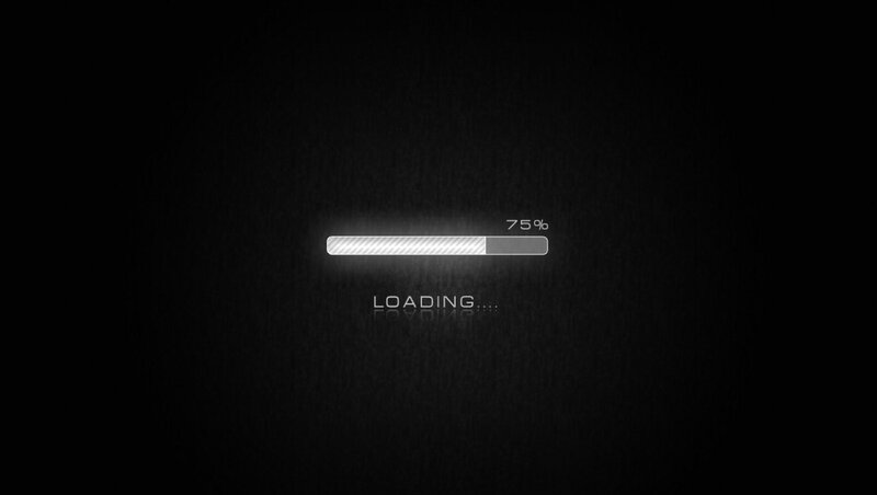 Loading Bar on Dark Background — Digital Art