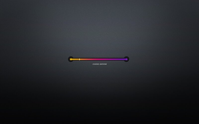 Loading Bar on Dark Screen
