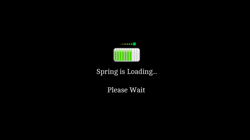 Loading Screen — Black, Neutral, Spring