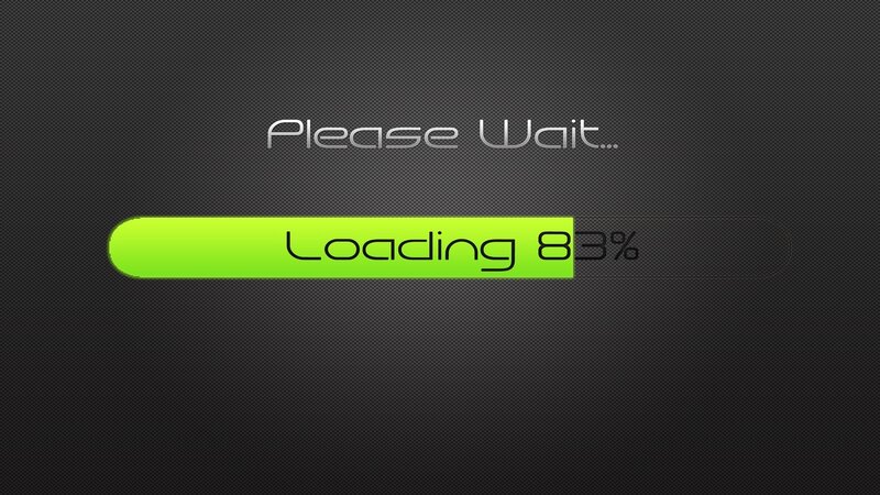 loading screen with progress bar
