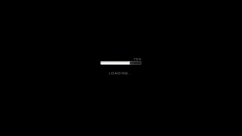 loading screen with progress bar