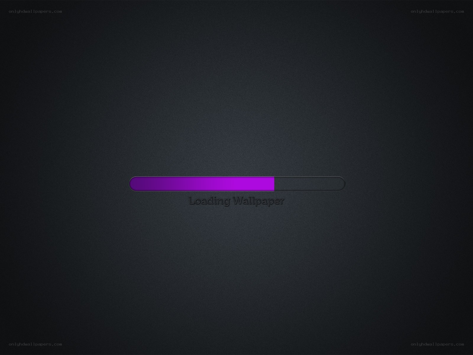 Loading wallpaper progress bar