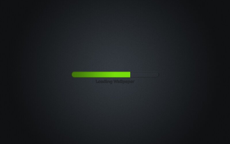 Loading wallpaper progress bar
