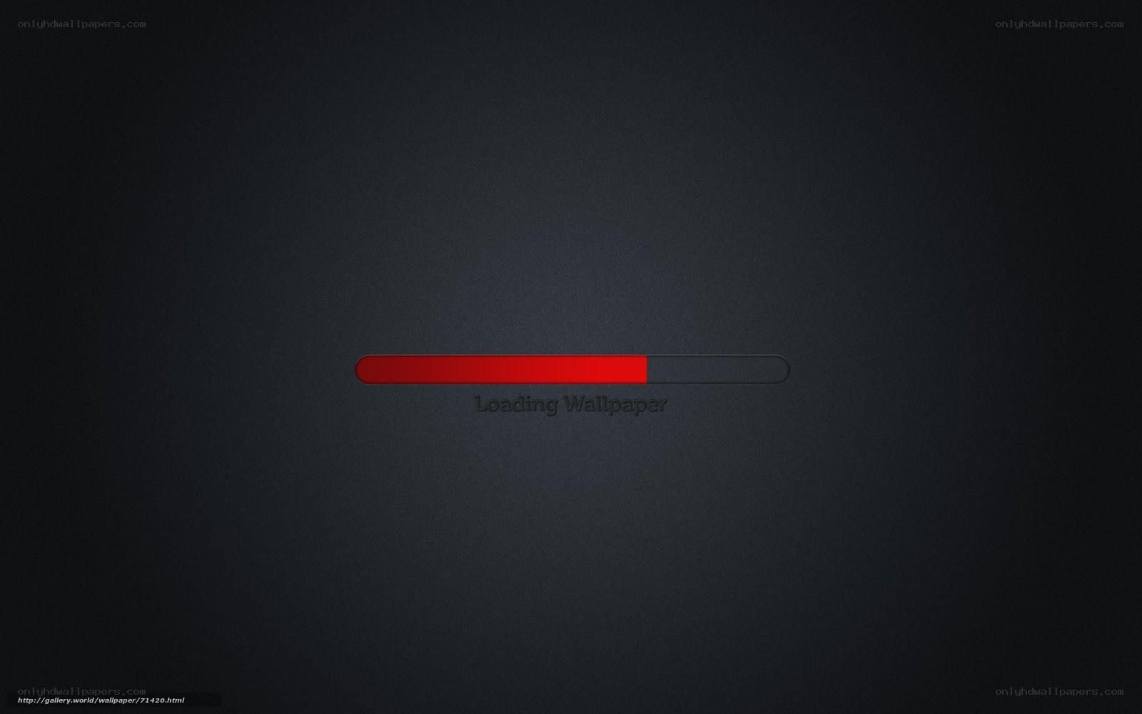 Loading wallpaper progress bar