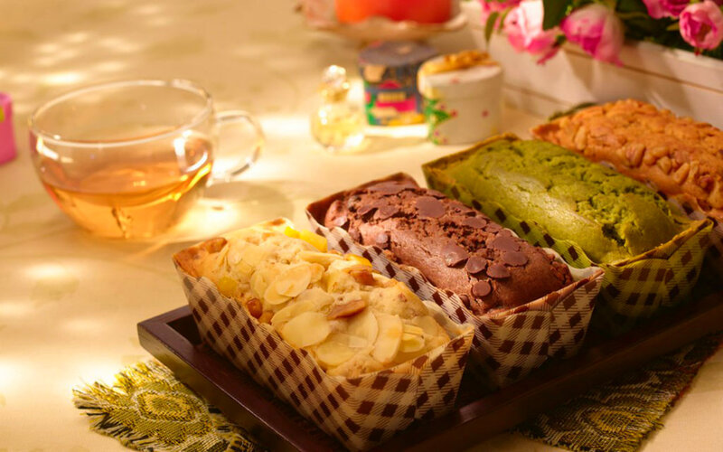 Loaf Cakes on Tray