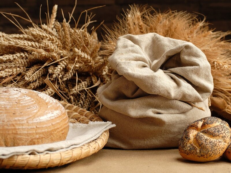 Loaf of Bread and Wheat