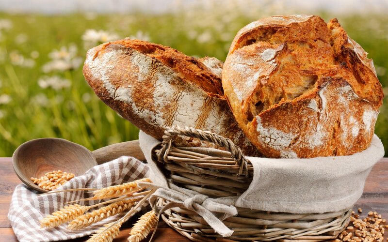 Loaves of Bread in Basket
