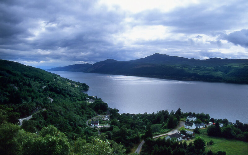 Loch Ness and surrounding hills