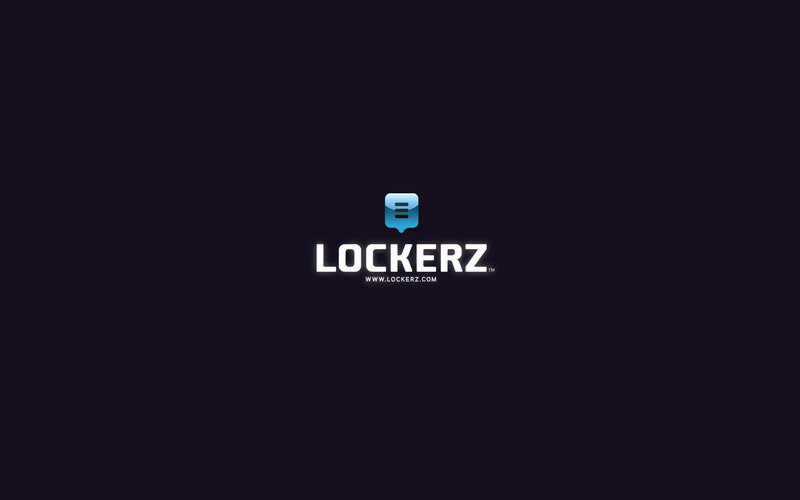 Lockerz logo on dark background