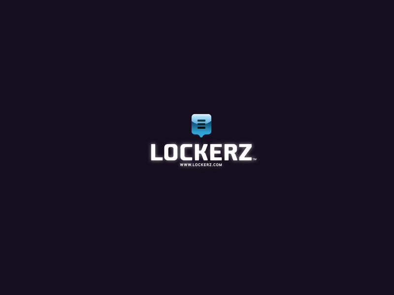 Lockerz logo on dark background