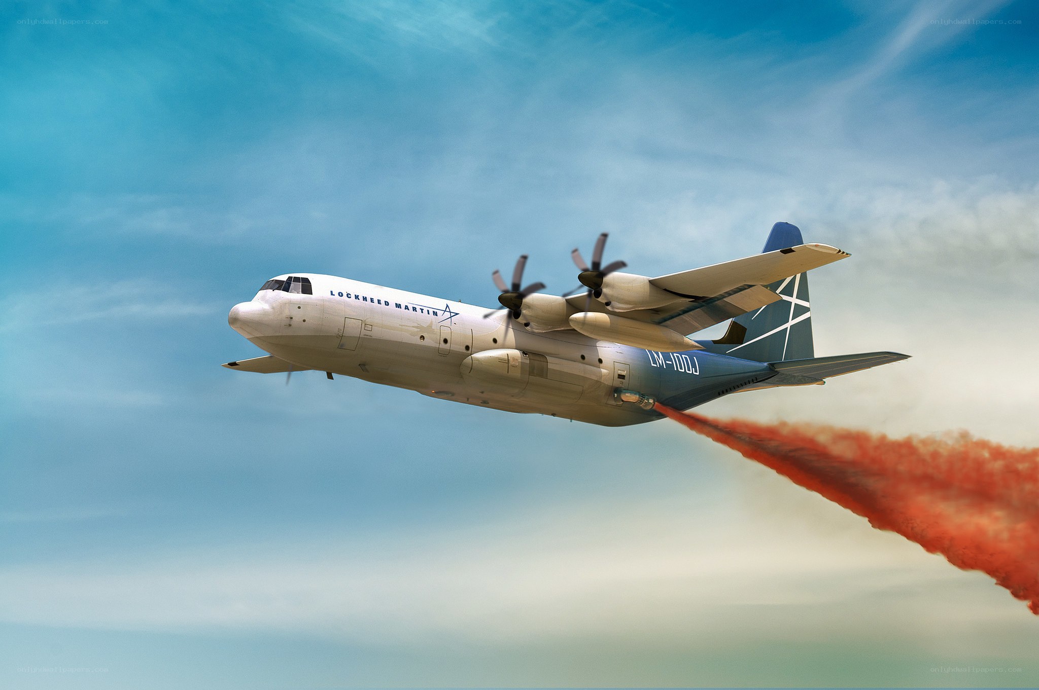 Lockheed Martin aircraft in flight