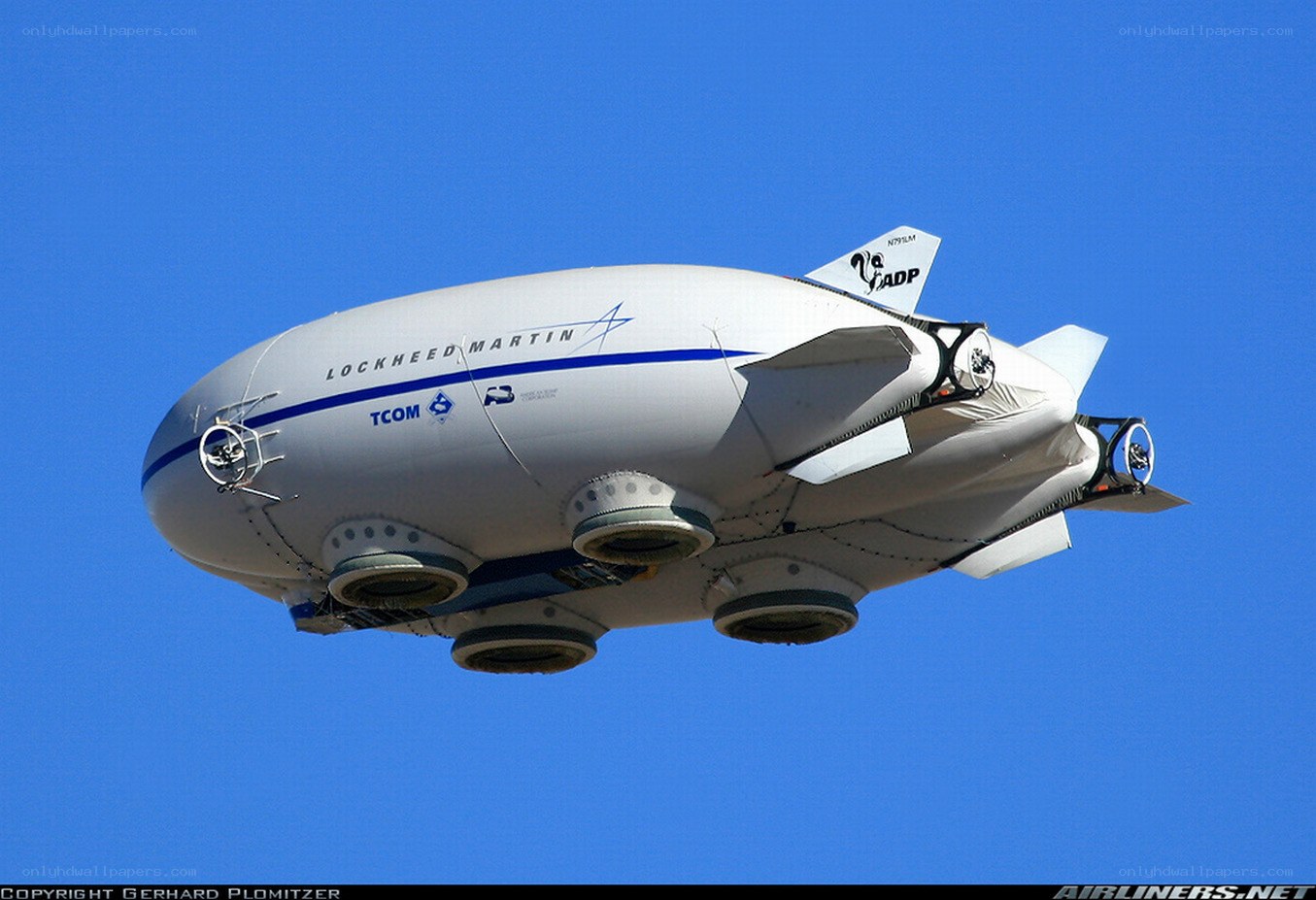 Lockheed Martin airship in flight