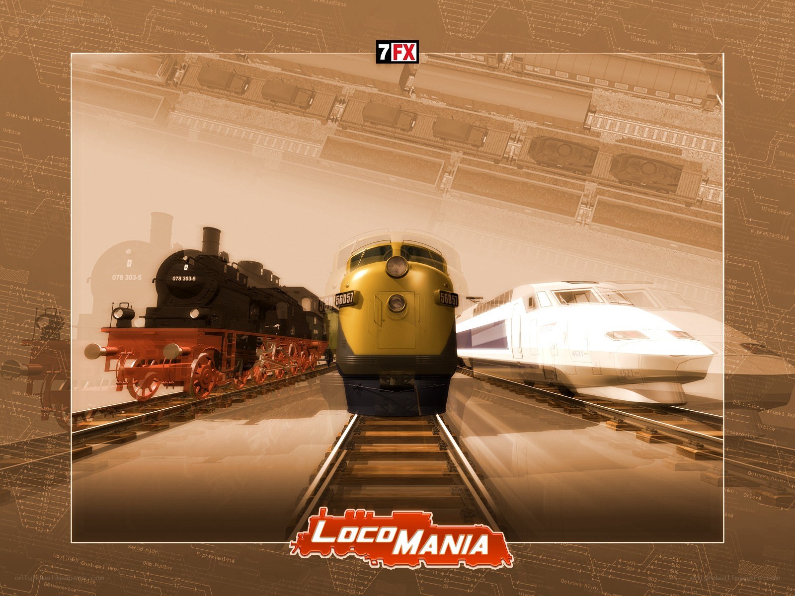 LocoMania train game art