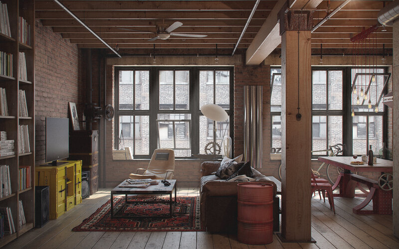 Loft Apartment Interior