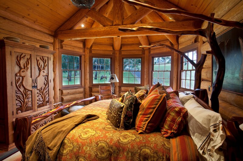 Log Cabin Bedroom