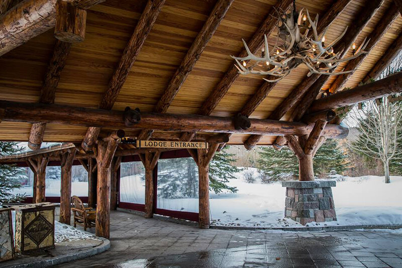 Log Cabin Entrance — Brown