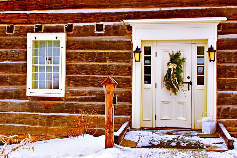 Log Cabin Entrance