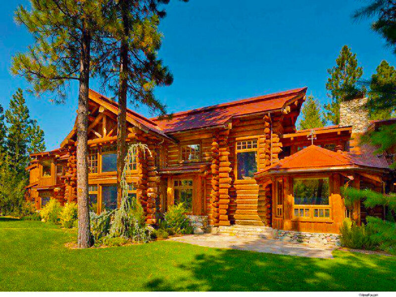 Log Cabin House — Green