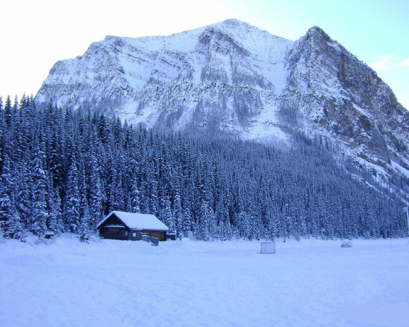 Log Cabin in Snow — White, Serene, Winter, Photograph, Mountain, Forest