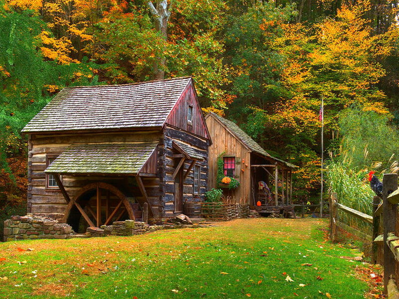 Log Cabin Mill — Green