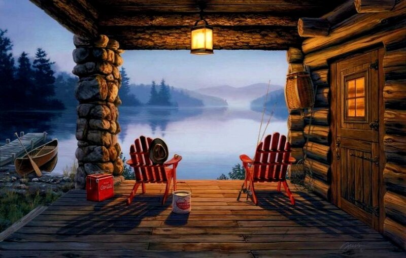 Log Cabin Porch