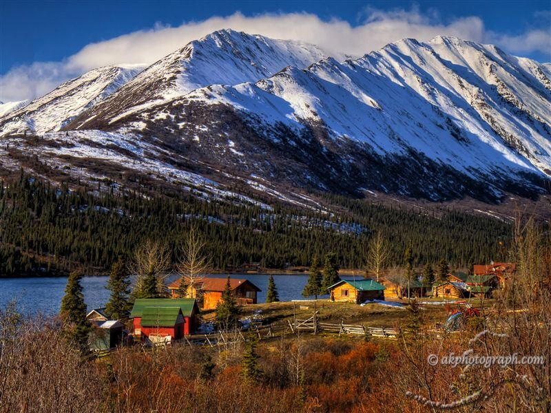 Log Cabins in Mountains