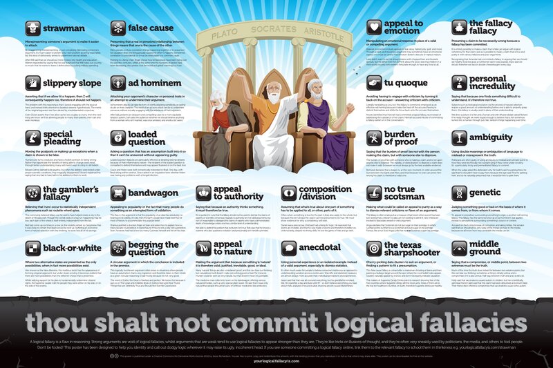logical fallacies infographic