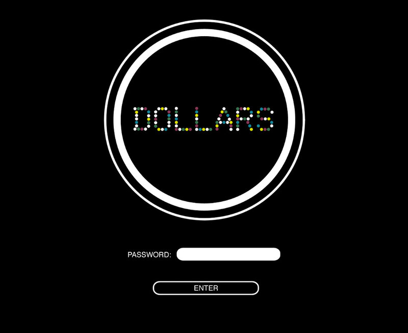 Login Screen with Text — Black