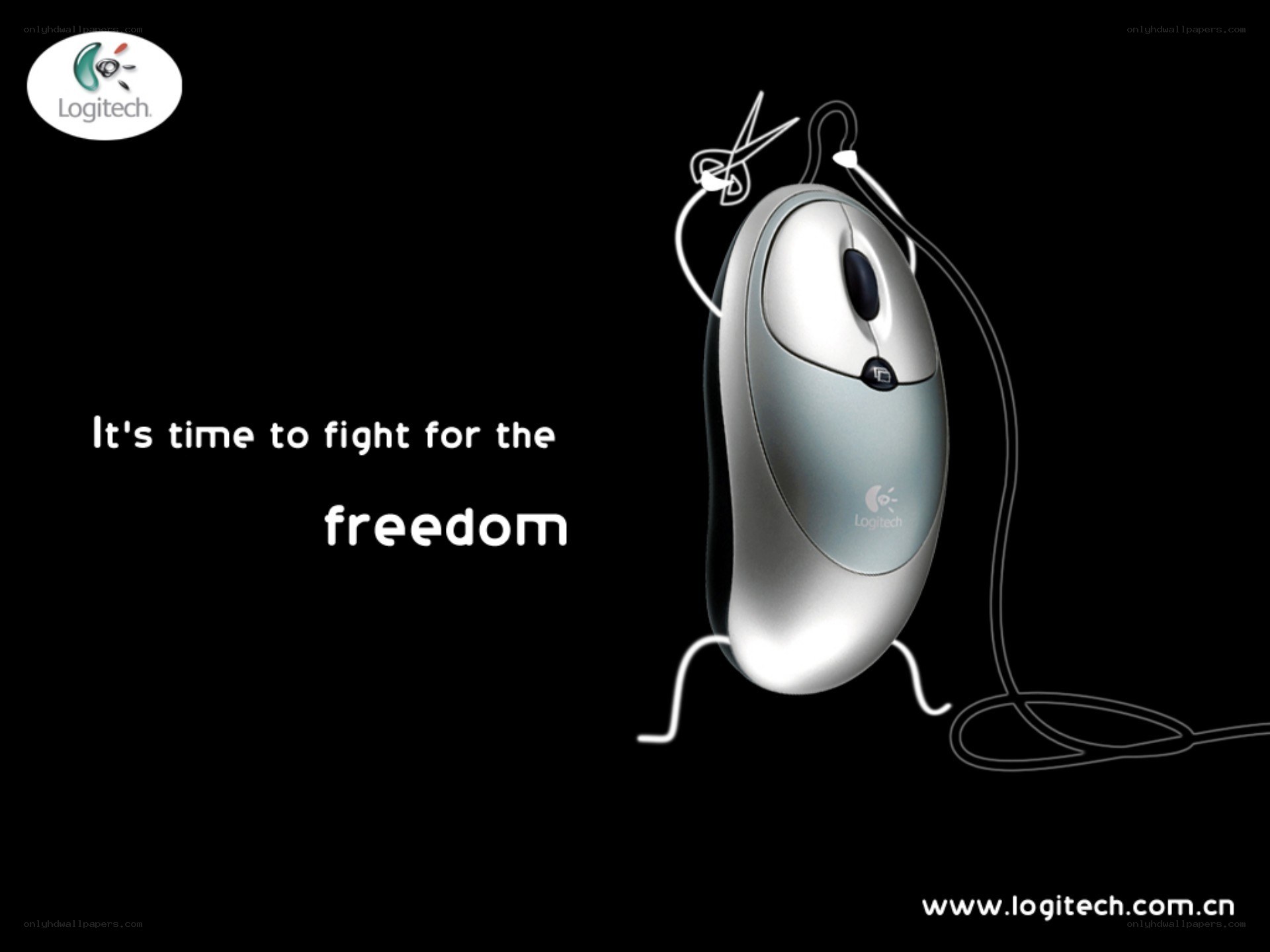 Logitech mouse freedom ad