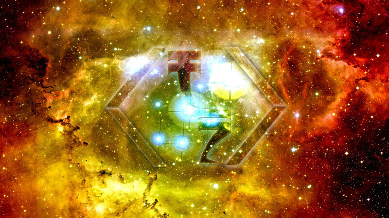 Logo in Space Nebula
