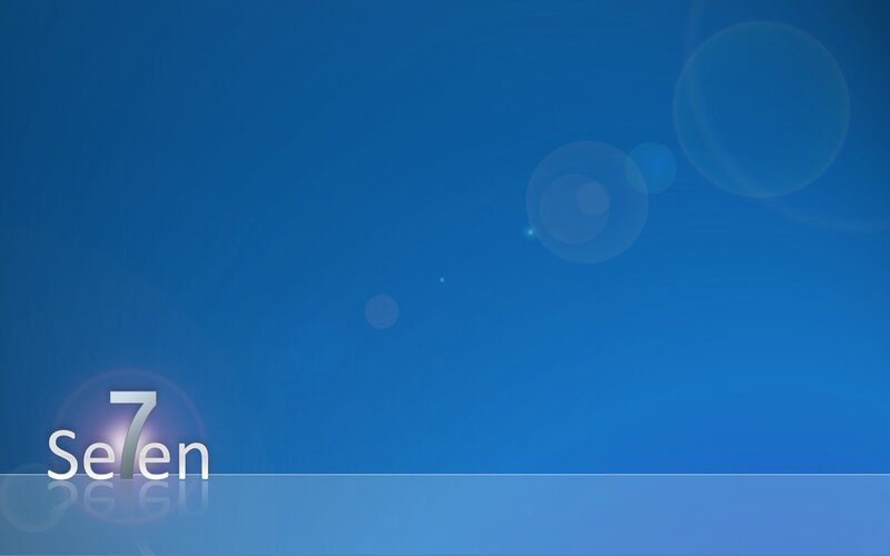 Logo on Blue Background — Calm