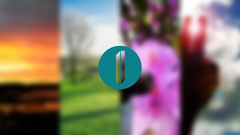 Logo on Blurred Background