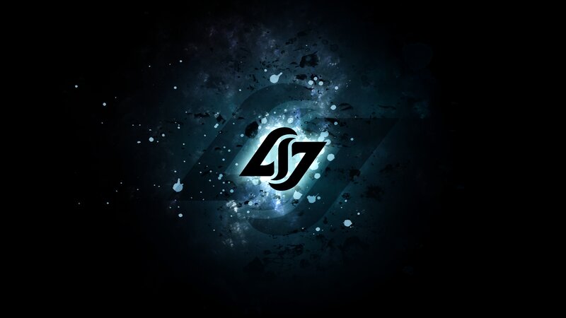 Logo on Dark Background — Black, Digital Art, Splatter