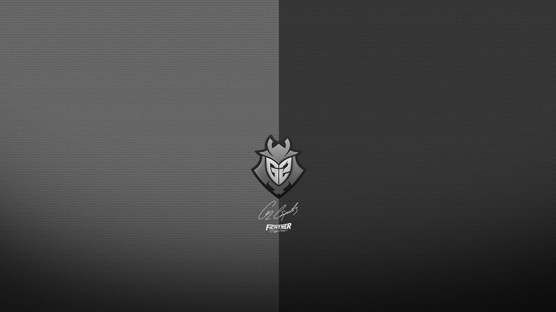 Logo on Dark Background — Gray, Minimalist