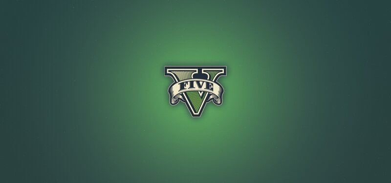 Logo on Green Background — Minimalist, Vector Art