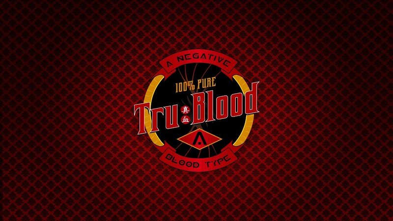 Logo on Patterned Background — Red