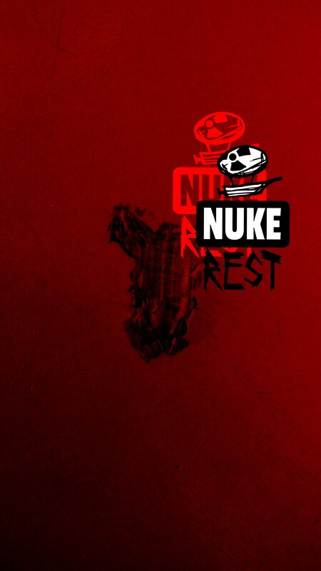 Logo on Red Background — Dark