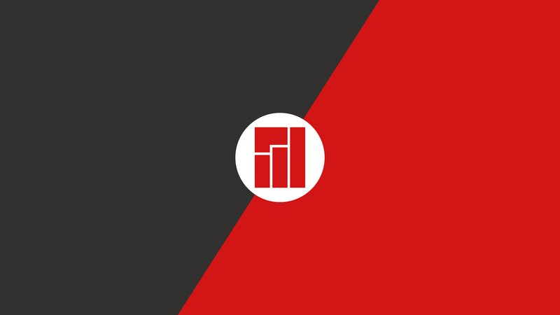 Logo on Split Background