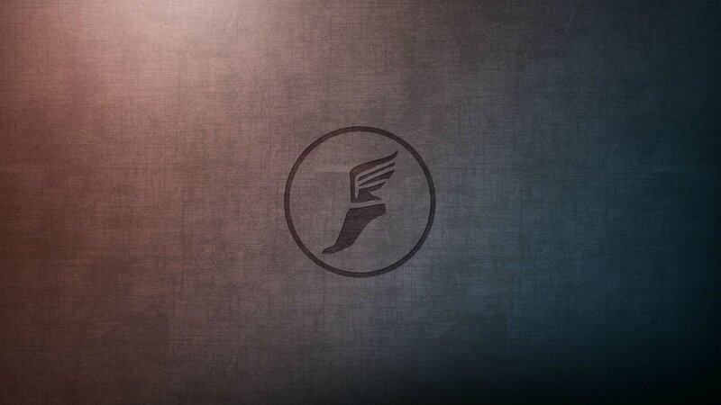 Logo on Textured Background — Brown, Neutral
