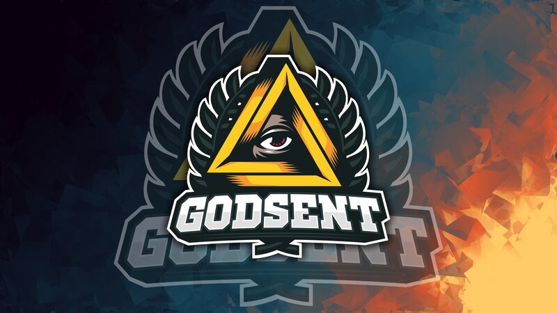Logo with Eye and Triangle — Black